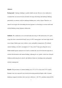 Association and dose-response relationship between exposure to alcohol ...